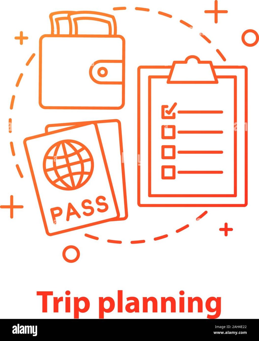 Picture of: Going on trip concept icon