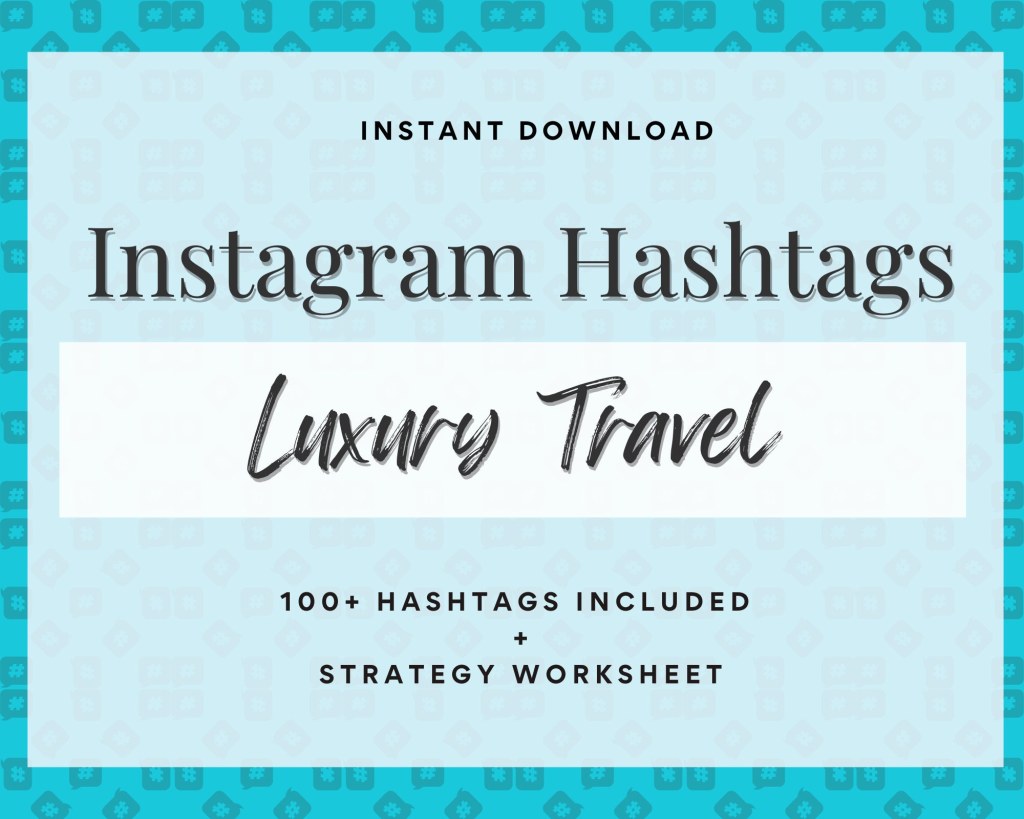 Picture of: Luxury Travel Instagram Hashtags Strategy and Planning – Etsy