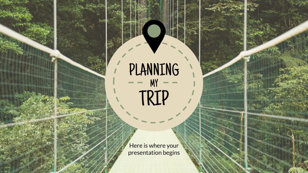 Picture of: Planning My Trip Google Slides theme and PowerPoint template