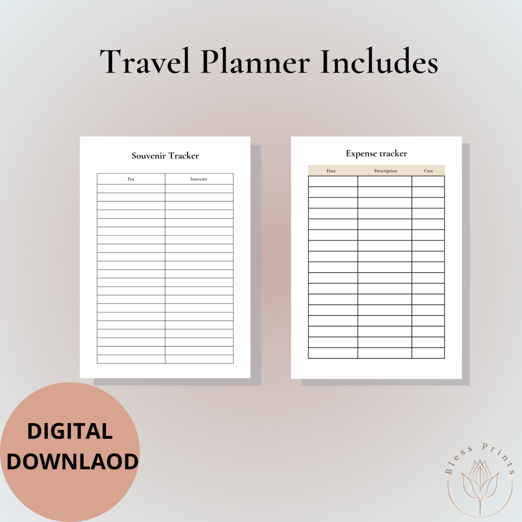 Picture of: Travel Planner – Printable Pages